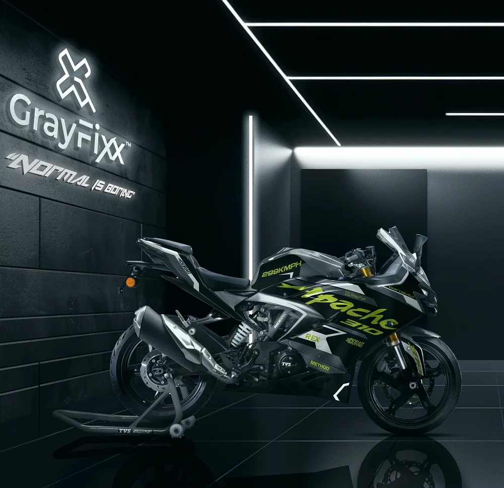 Neon Race Edition Full Body Sticker For Apache 310 RR | Printed In Premium Gloss Vinyl With FPF(Fade Protection Film), Water Proof, Precut Sticker